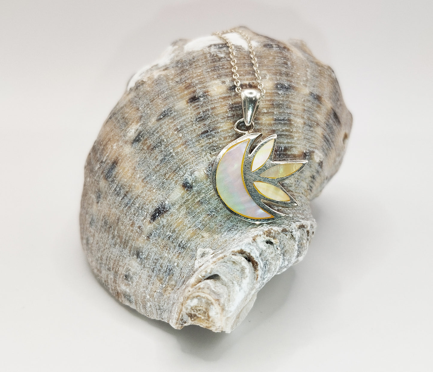 Mother of Pearl Moon Necklace