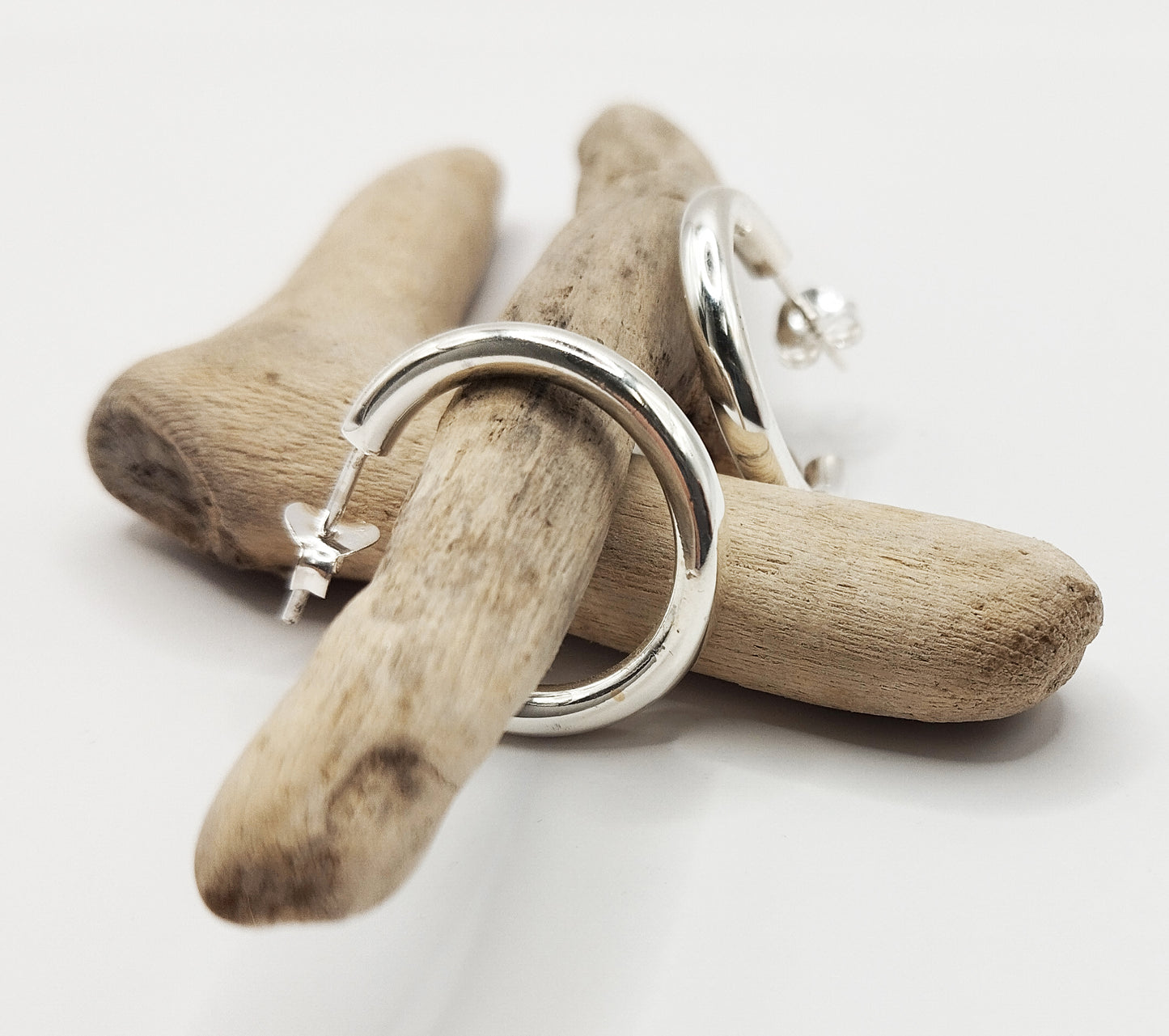 Silver Hoops