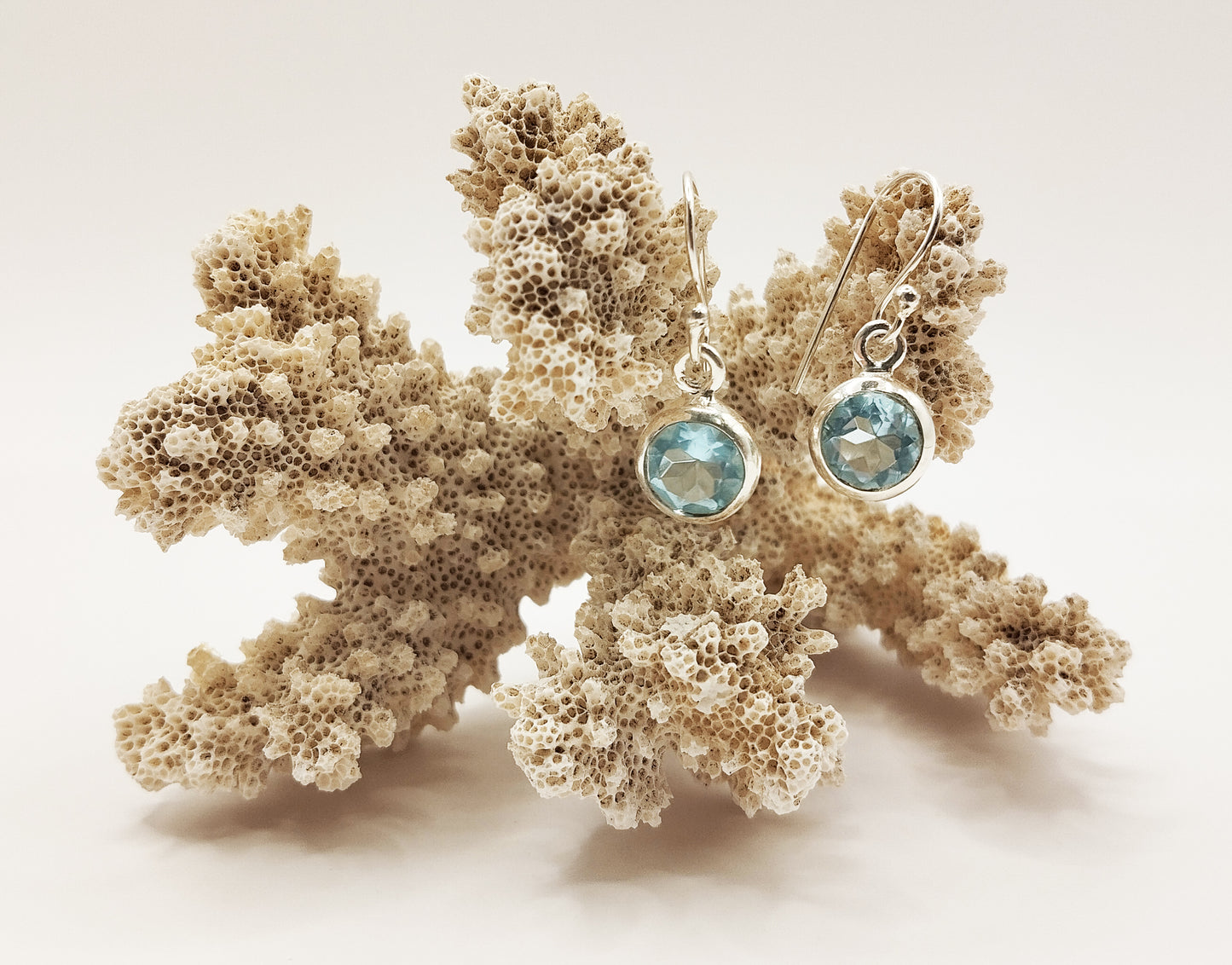 Light Blue Topaz Earrings