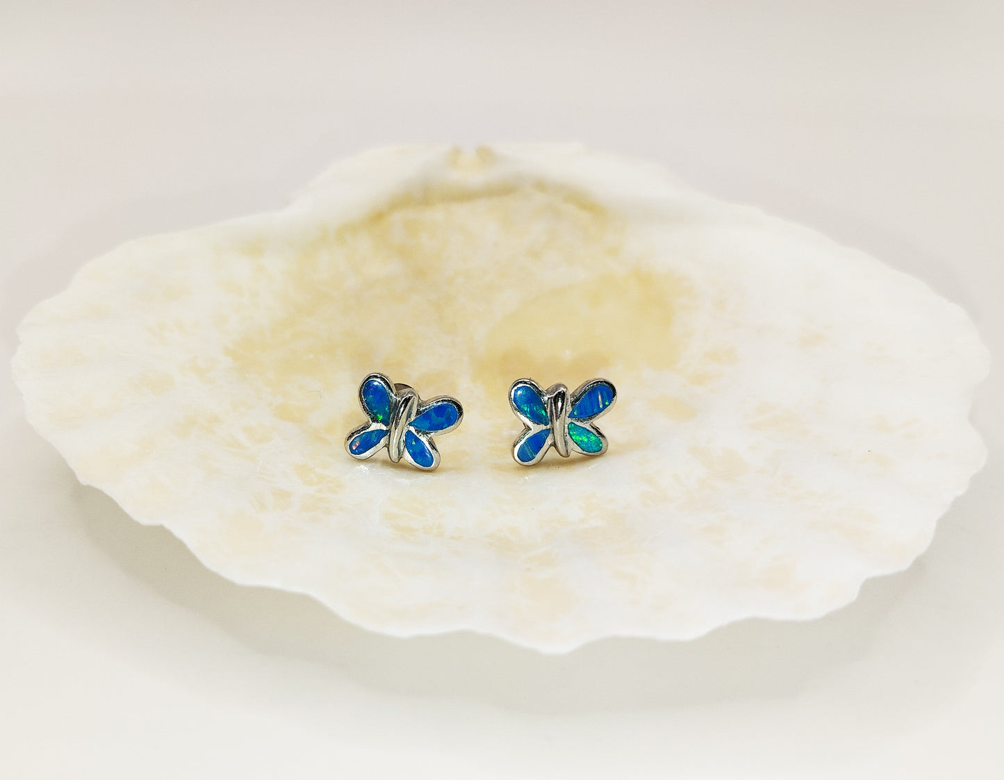 Opal Butterfly Studs
