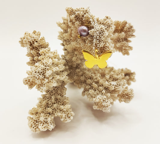 Gold Butterfly Necklace