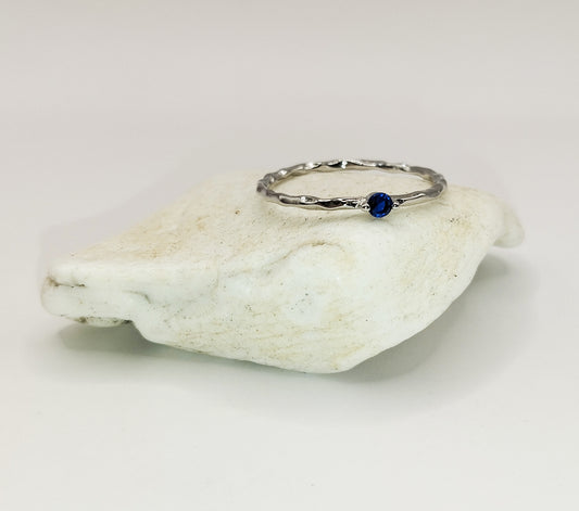 Blue Zirconia Ring