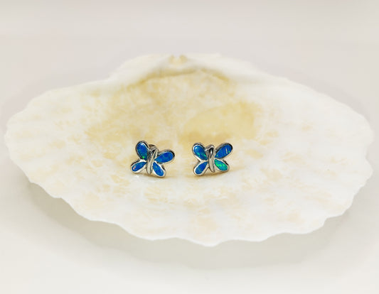 Opal Butterfly Studs